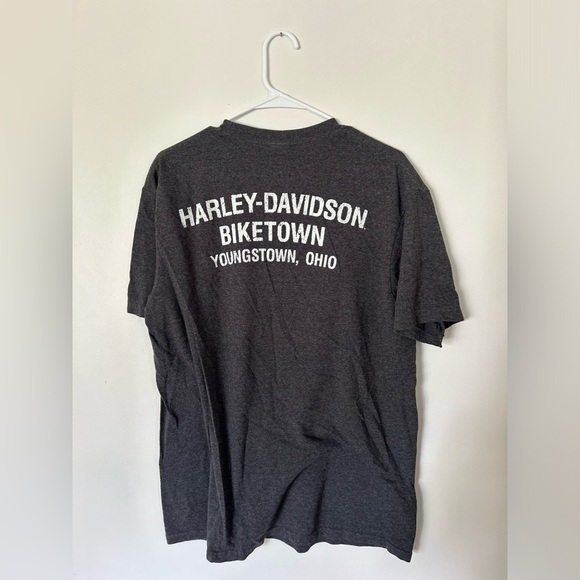 Harley Davidson Flames Biketown Youngstown, Ohio Tshirt - Picture 7 of 8